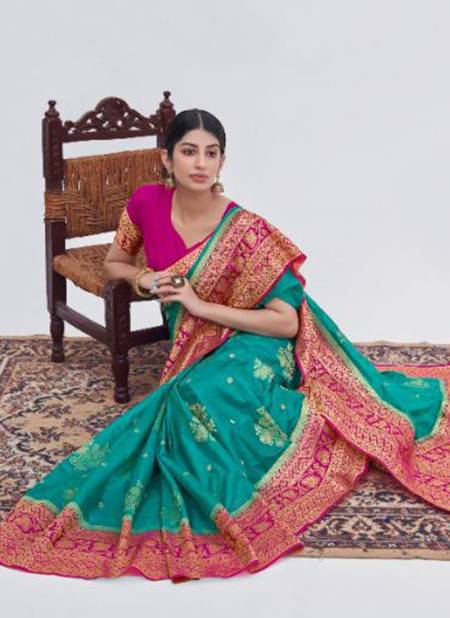 Blue Colour Madhushree Silk Vol 4 New latest Designer Ethnic Wear Saree Collection 17003